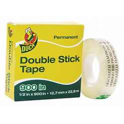 Duck Brand Permanent Double Stick Tape,1/2x900 in. 1081698