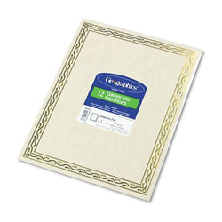 Geographics Paper,Certificate,Gold,PK12 44407