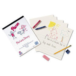 Pacon Paper,Picture Story,White,PK500 2423