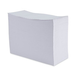Universal Continuous Unruled Index Card,3x5,PK4000 UNV63135