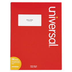 Universal Permanent Label,2x4,PK2500 UNV80004
