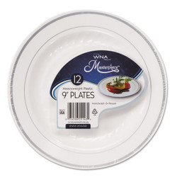 Wna Masterpiece Plastic Plate,9",Round,PK120 RSMP91210WS