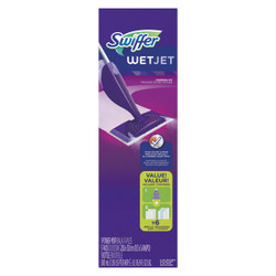 Swiffer WetJet Mop Starter Kit,46" Handle,Silver 92811KT