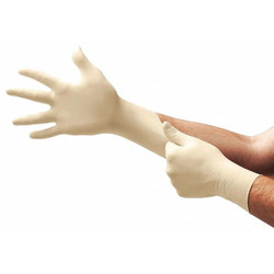 Ansell Disposable Gloves,Rubber Latex,L,PK100 L563