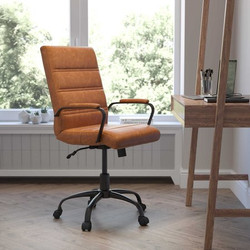 Flash Furniture Executive Swivel Office Chair GO-2286M-BR-BK-GG