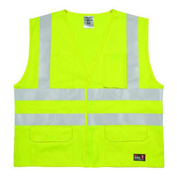 Kishigo High Visibility Vest,Yellow/Grn,4XL/5XL GF188-4X-5X