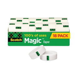Scotch Magic Tape,Clear,PK18 MMM-810K18CP