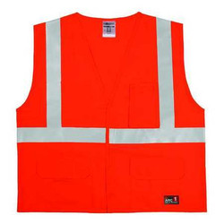 Kishigo High Visibility Vest,Orange/Red,S/M GF184-S-M