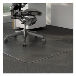 Alera Studded Chair Mat,Carpet,46"x60",Clear UNV56808