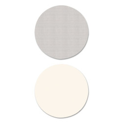 Alera Rev Laminate Table Top,Round,White/Gray ALETTRD36WG