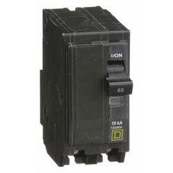 Square D Circuit Breaker,60A,Plug In,120/240V,2P QO260