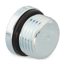 Parker Hollow Hex Plug, Steel, 1/4 in,Male SAE 4 HP5ON-S