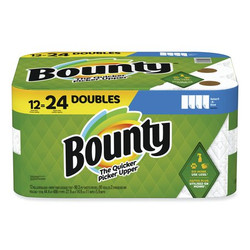 Bounty Paper Towels,2-Ply,White,5.9 x 11,PK12 08664