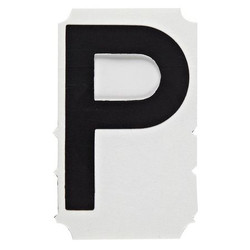 Brady Letter Label,P,PK10 5140-P