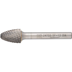 Pferd Carbide Bur,SCTI SF-13,1/4",Diamond Ct 24733