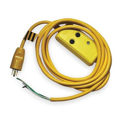 Hubbell Wiring Device-Kellems Line Cord GFCI,15ft,15A,Yel,120V GFPSTOEMA