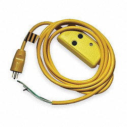 Hubbell Wiring Device-Kellems Line Cord GFCI,15ft,15A,Yel,120V  GFPSTOEMA