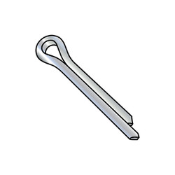 Sim Supply Cotter Pins,1/2x4 PIN COTTER ZINC,PK50 50064PC