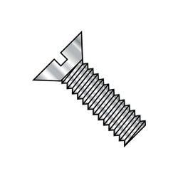 Sim Supply Machine Screws,12-24X1 SLOT FLA,PK2000 1216MSF188