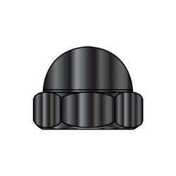 Sim Supply Cap Nuts,8-32 CAP NUT CLOSED 2P,PK2000 08NCBZ