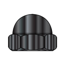 Sim Supply Cap Nuts,1/4-20 CAP NUT CLOSED,PK2000 14NCBZ