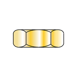 Sim Supply Hex Nuts,3/4-10 HEx JAM NUT ZINC,PK400 75NJY