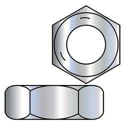 Sim Supply Hex Nuts,1/4-28 HEx JAM NUT GRA,PK4000 15NJ5