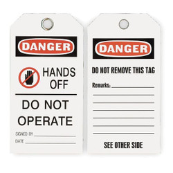 Sim Supply Danger Tag,5-3/4 x 3 In,ISO 9001,PK25 2RMV8