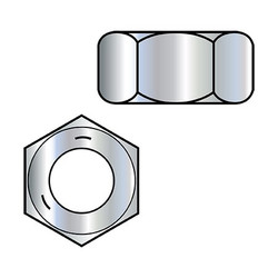 Sim Supply Hex Nuts,3/8-16 HEx NUT HEAVY G,PK1600 37NHH5