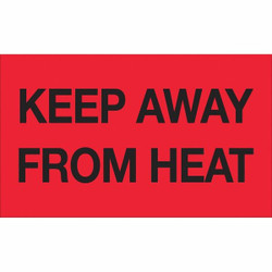 Tape Logic Label,Keep Away From Heat,3x5" DL2801
