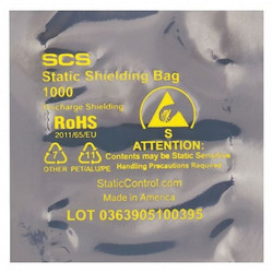 Partners Brand Open End Static Shield Bag,3x3",PK100 STC105