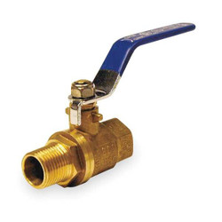 Sim Supply Brass Ball Valve,FNPT x MNPT,1-1/4 in 107-326