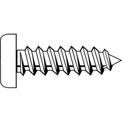 Sim Supply ShtMtlScrw,Scrw Sz #7,Zinc,1.5"L,PK100  696134-PG