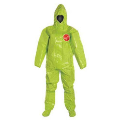 Dupont Hooded Coveralls,S,Ylw,Tychem 10000,PK2 TK128TLYSM000200