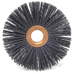 Brush Research Manufacturing Wheel Brush,4" dia,Abrasive Nylon CY4120SCF