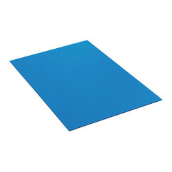 Partners Brand Plastic Corrugated Sheets,48" x 48",PK10 PCS4848BL