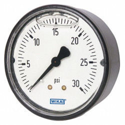 Wika Pressure Gauge,2-1/2" Dial Size,MNPT 113.13.25.15.B