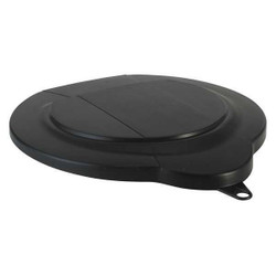 Vikan Pail Lid,Black,9 3/4 in Diameter  56899