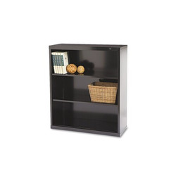 Tennsco Metal Bookcase,Three-Shelf B-42BK