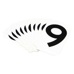 Brady Carded Numbers and Letters,9,PK10 5050-9