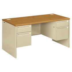 Hon Desk,29 1/2 in H,60 in W,Putty H38155.C.L