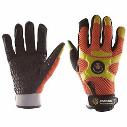Impacto Mechanics Gloves,XL/10,10",PR  BGHIVISXL