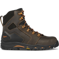 Danner 6-Inch Work Boot,D,8 1/2,Brown,PR 13879-8.5D