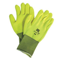 Honeywell North Coated Gloves,S,Hi Vis Yellow,PR NF11HVY/7S