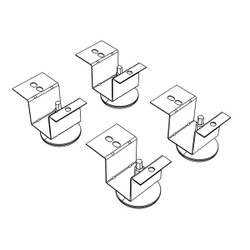 Hon Pedestal,Adjstble Glide,PK4 HON20040AG