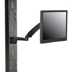 Global Industrial Gas Spring LED or LCD Monitor Arm w/ VESA Plate Black