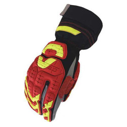 Impact Gloves,2XL,Red/Blk/Gray/Yellow,PR