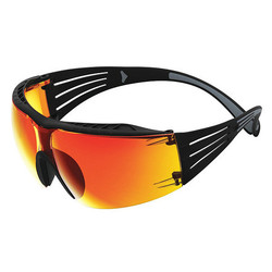 3m Safety Glasses,Orange Lens,Unisex SF416XAS-BLK