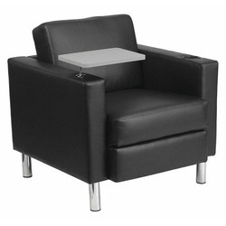 Flash Furniture Black Leather Tablet Chair BT-8219-BK-GG