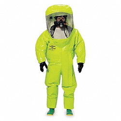 Dupont Encapsulated Suit,XL,Lime Yellow TK555TLYXL000100